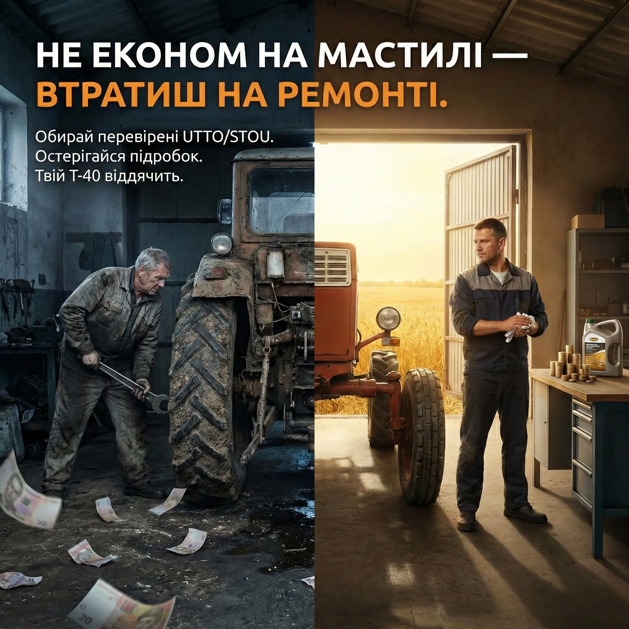 ne ekonom na mastyli traktor t40 remont